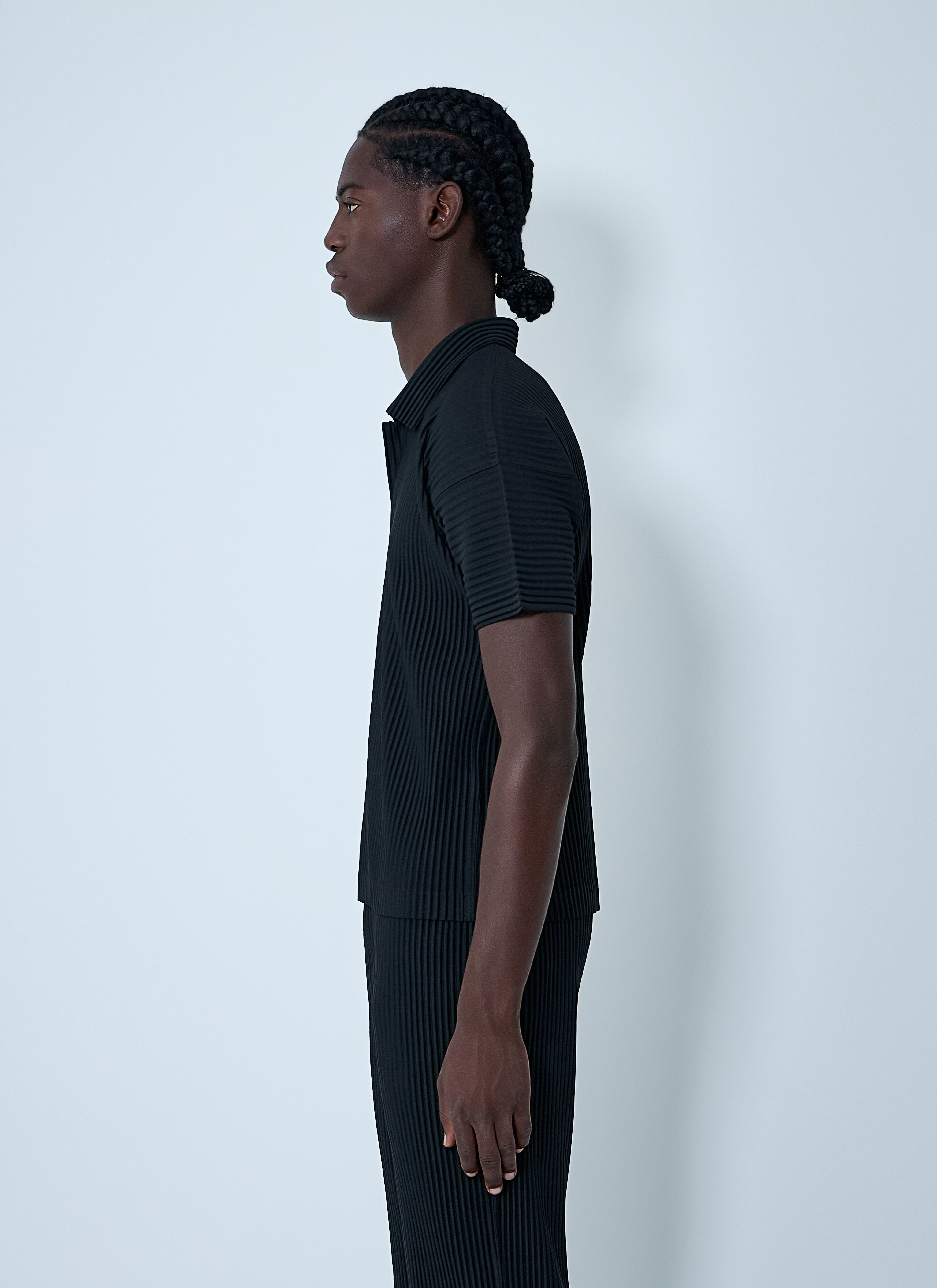 Pleated Polo Shirt - 3
