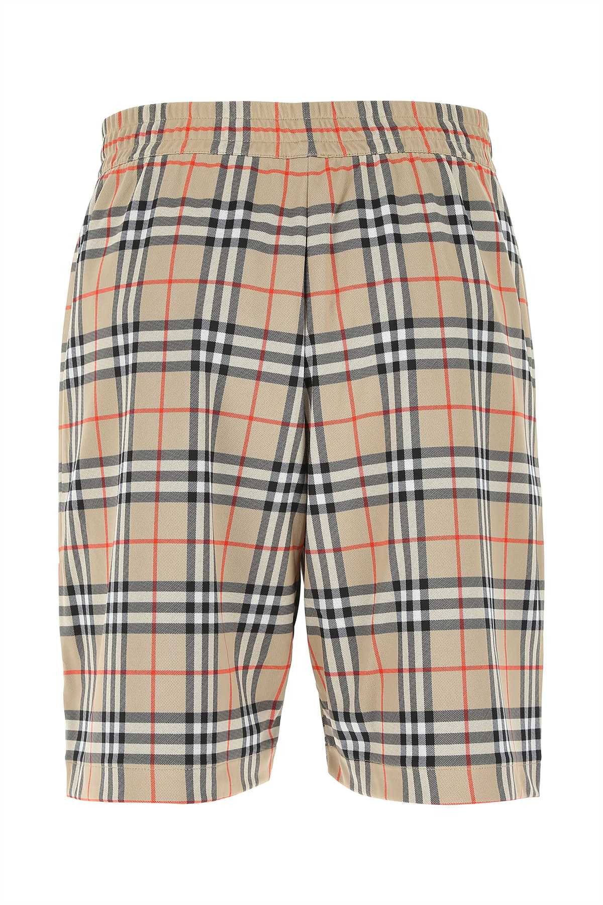 Burberry Men Embroidered Polyester Bermuda Shorts - 2