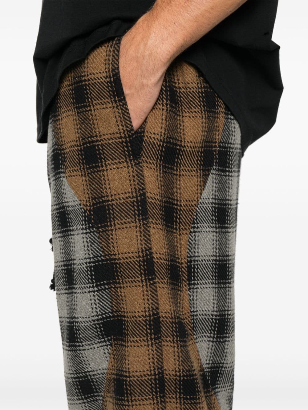 tartan-check trousers - 5