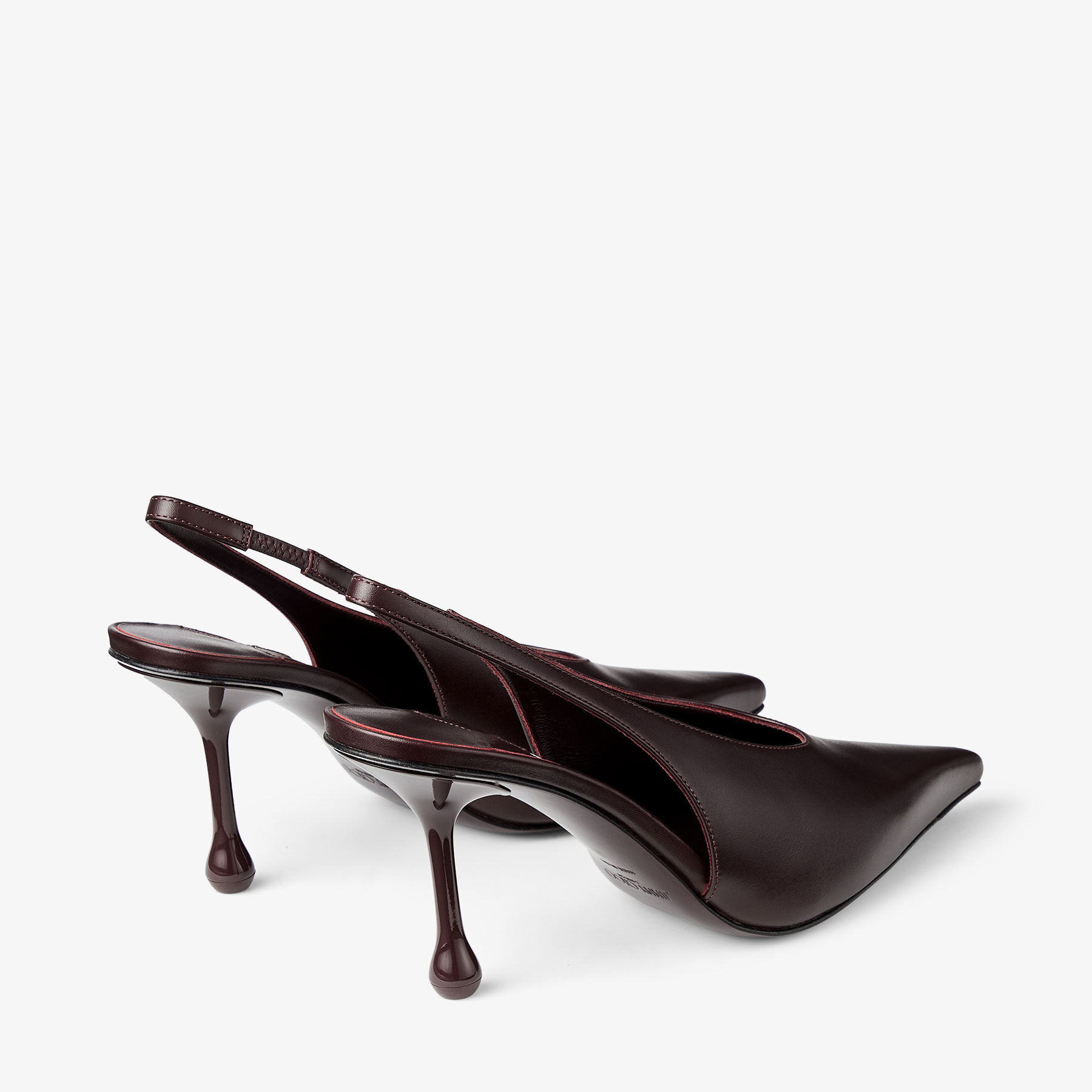Isa 80
Deep Merlot Calf Leather Pumps - 5