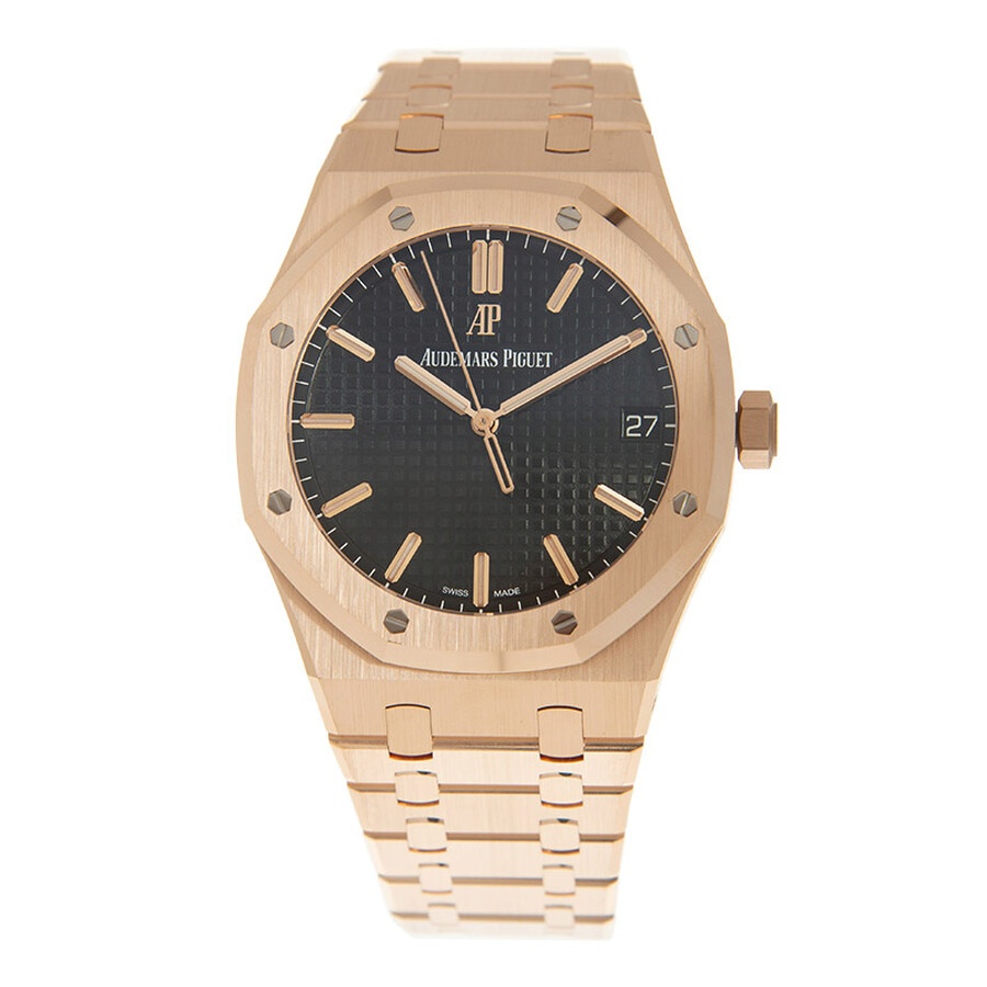 Audemars Piguet Royal Oak Black Dial Automatic Men's 18kt Rose Gold Watch 15500OR.OO.1220OR.01 - 2