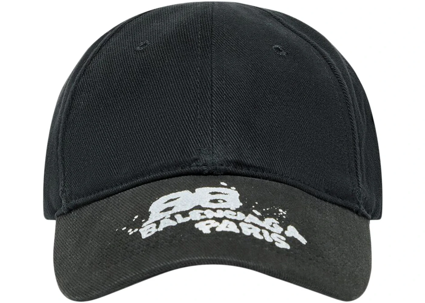 Balenciaga Hand Drawn BB Icon Velcro Tab Cap Black/White - 1