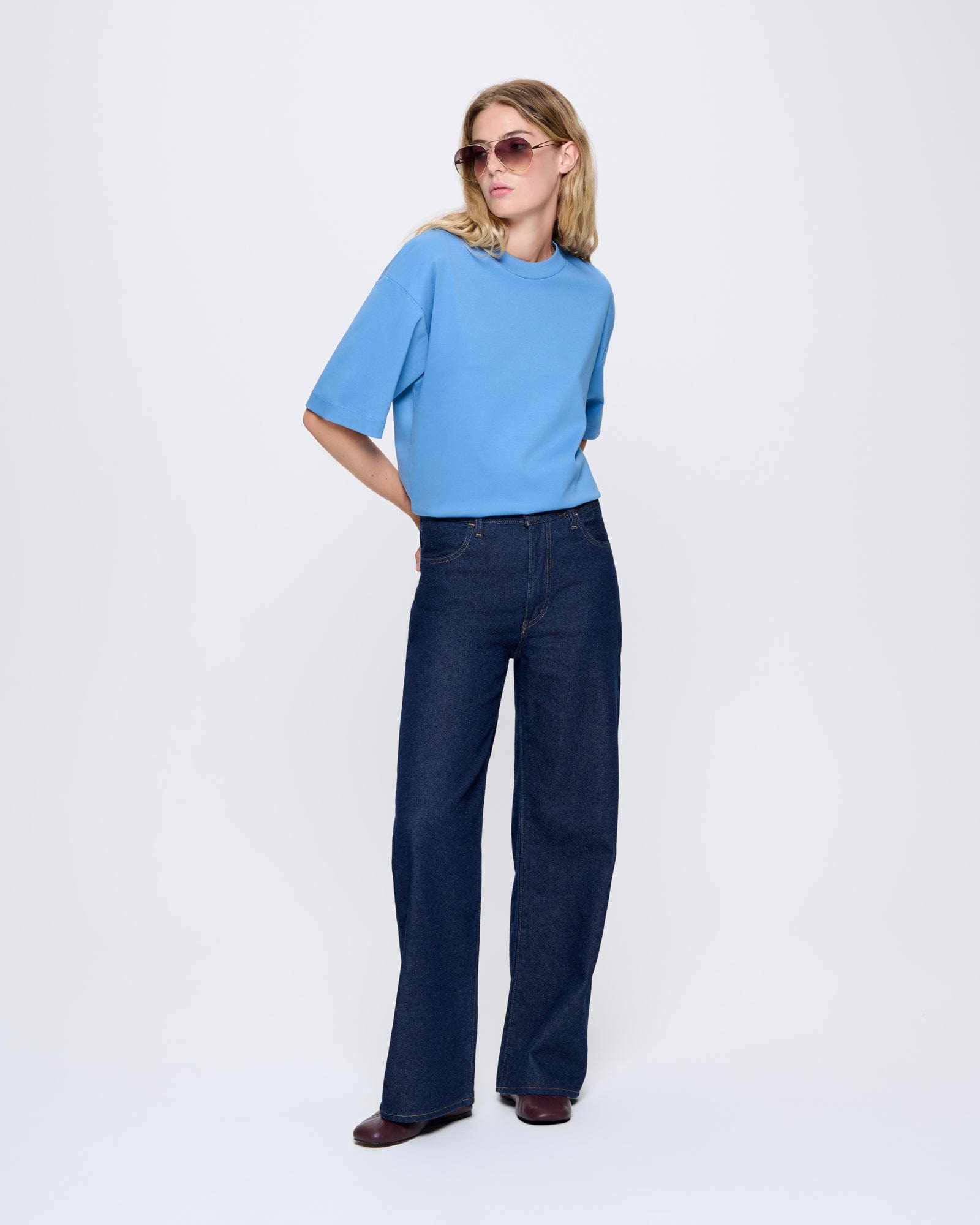Womens DNA Oversized T-Shirt - Summit Blue - 3