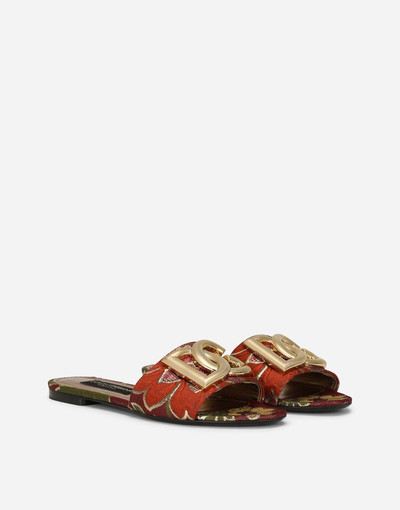 Dolce & Gabbana Jacquard sliders with DG logo outlook