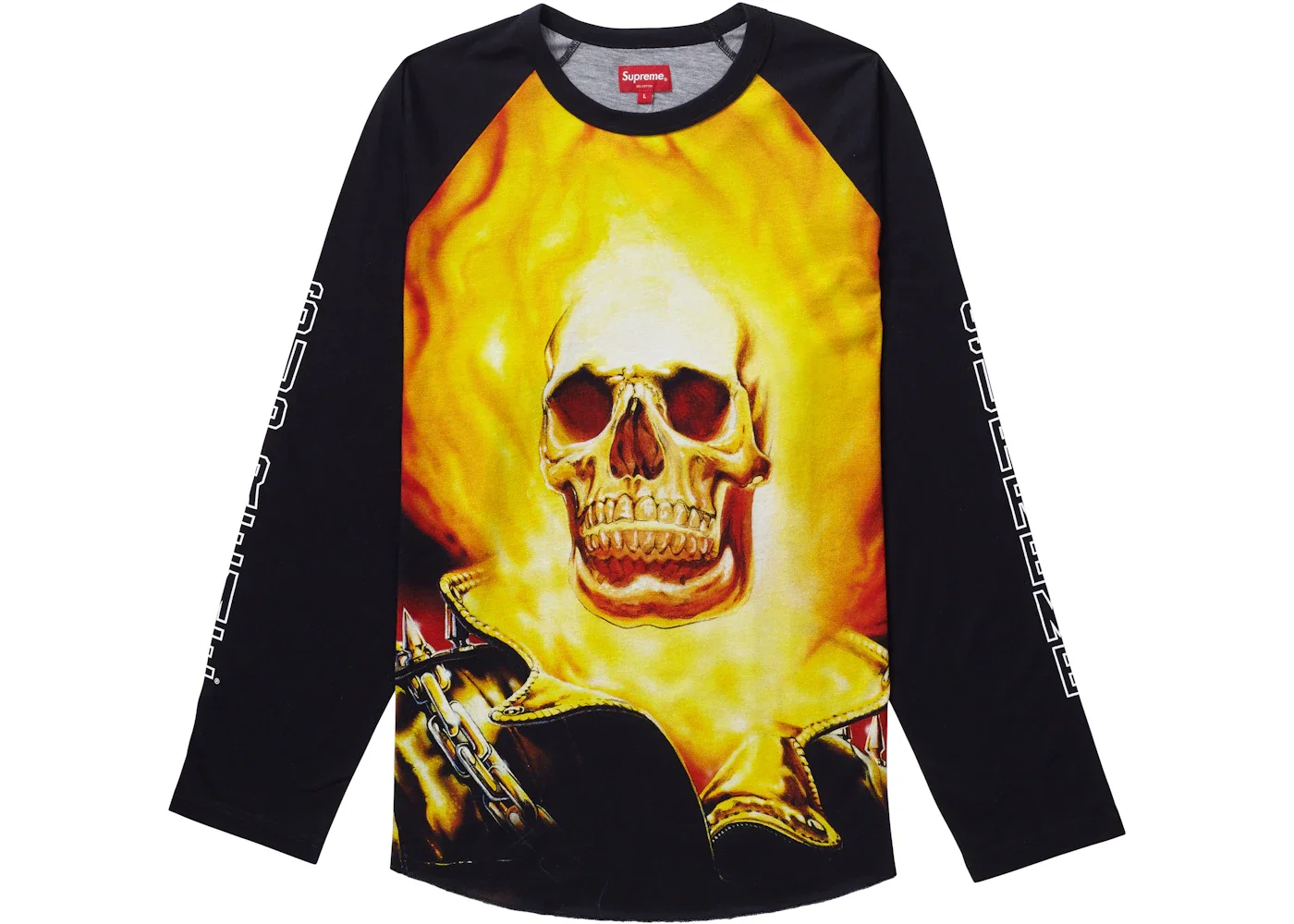 Supreme Ghost Rider Raglan L/S Top Black - 1