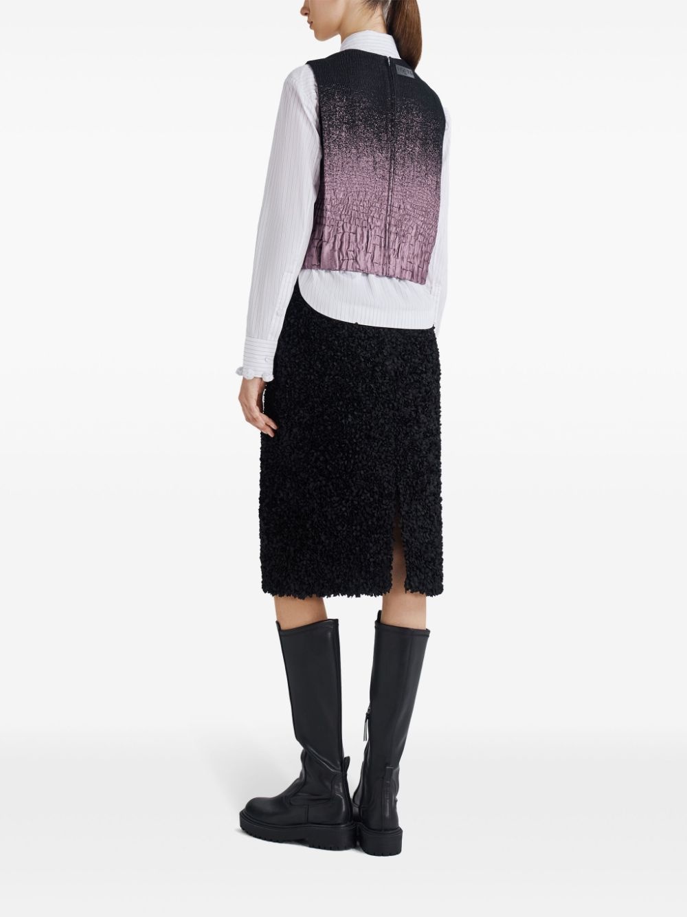 gradient-effect textured top - 4
