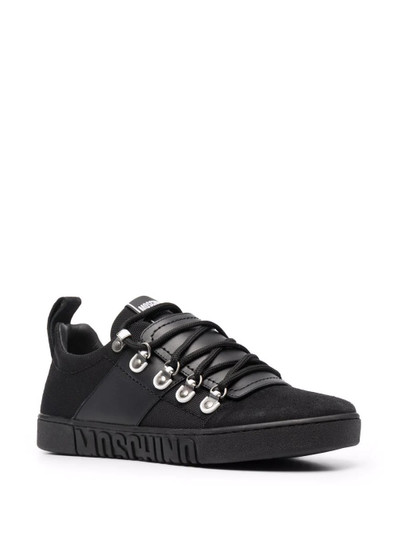 Moschino tonal low-top sneakers outlook