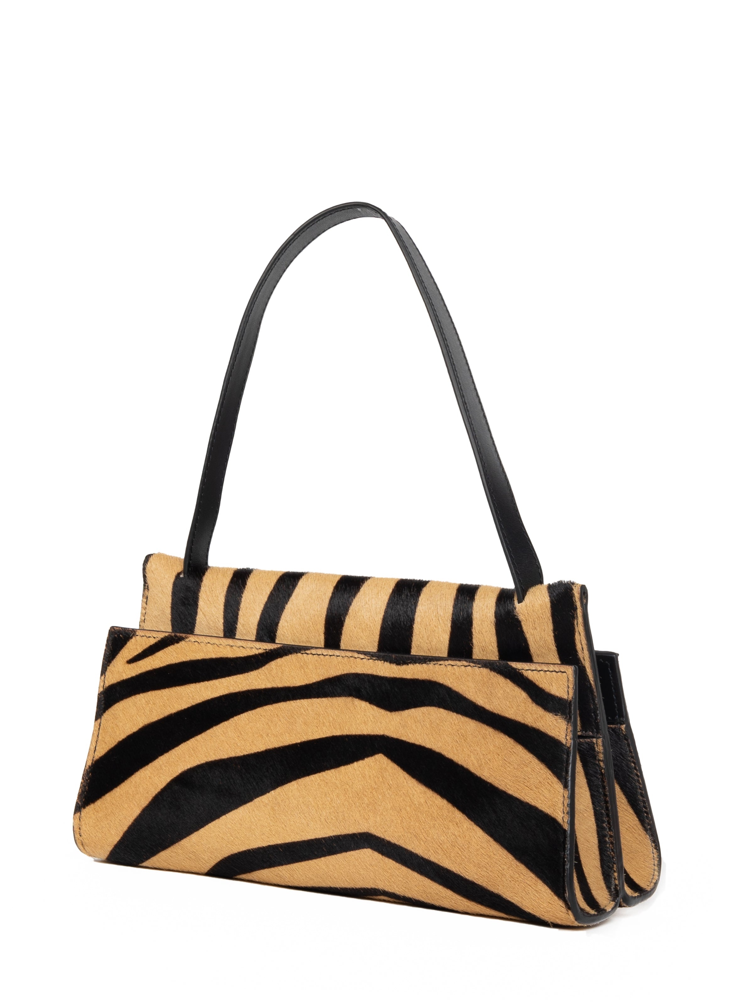 Long Papillon Calf Leather Zebra - 3