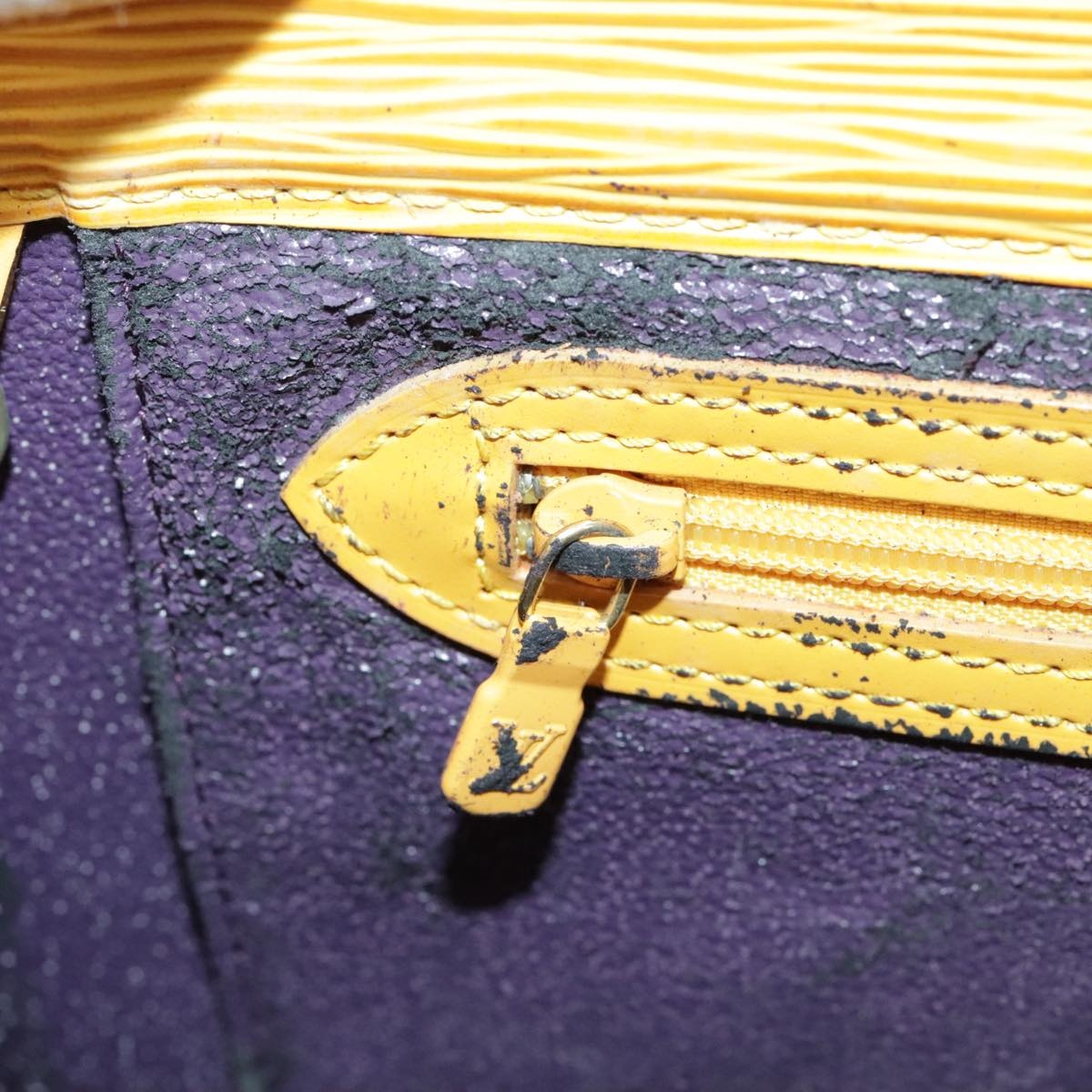 LOUIS VUITTON Epi Sac Plat Hand Bag Yellow M52079 - 16