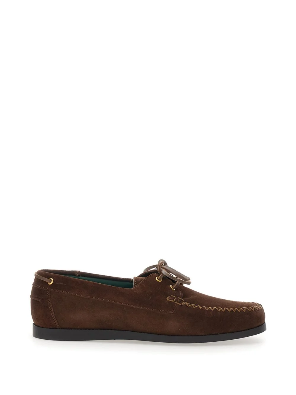 lace-up round-toe loafers - 1
