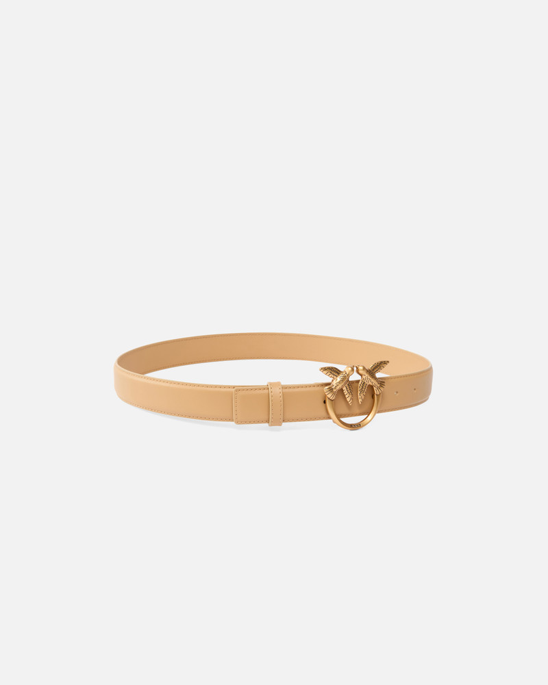 PINKO LOVE BIRDS LEATHER BELT 3CM outlook