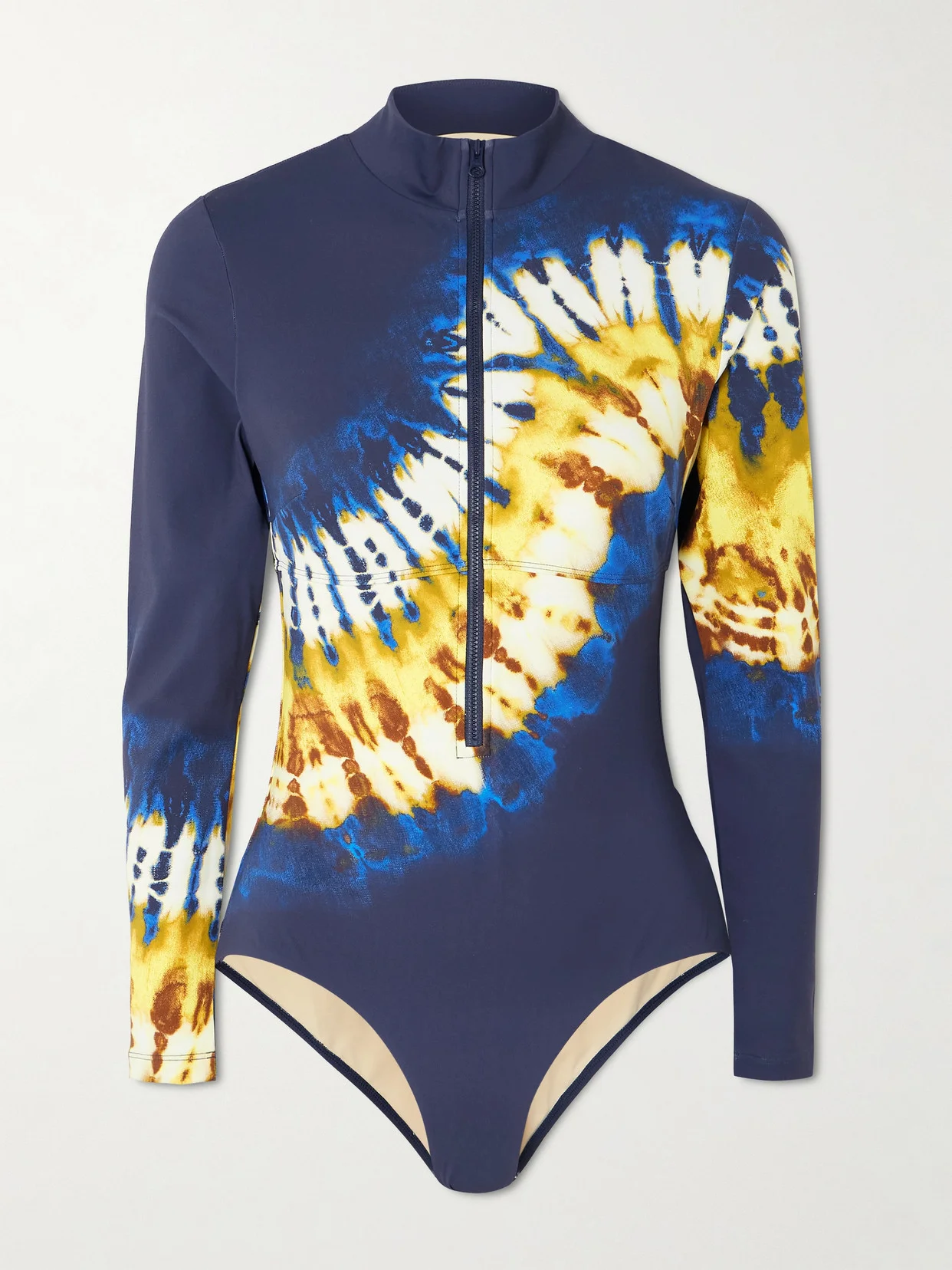 Martine Tie-dye Half-zip Swimsuit - 1