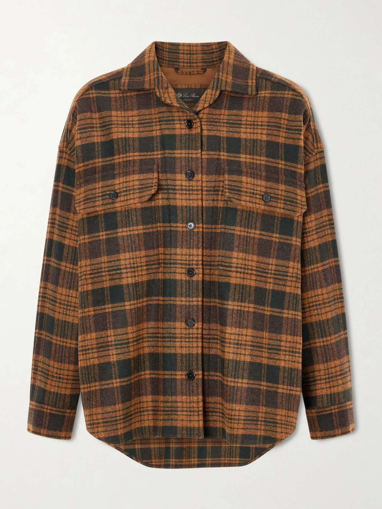 Darby Checked Wool And Cashmere-blend Shirt - 1