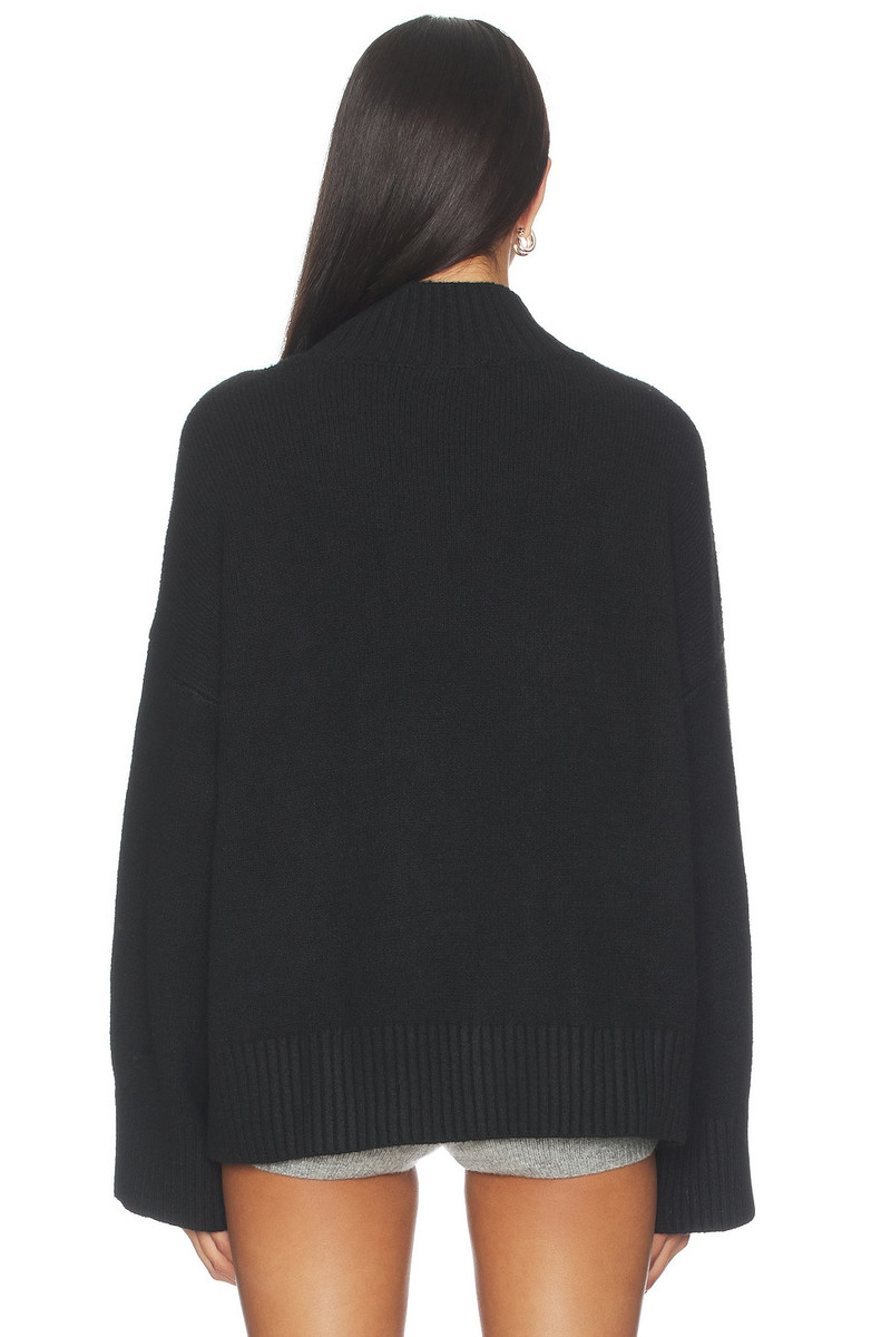 SANCTUARY Apres Intarsia High Mock Logo Sweater outlook