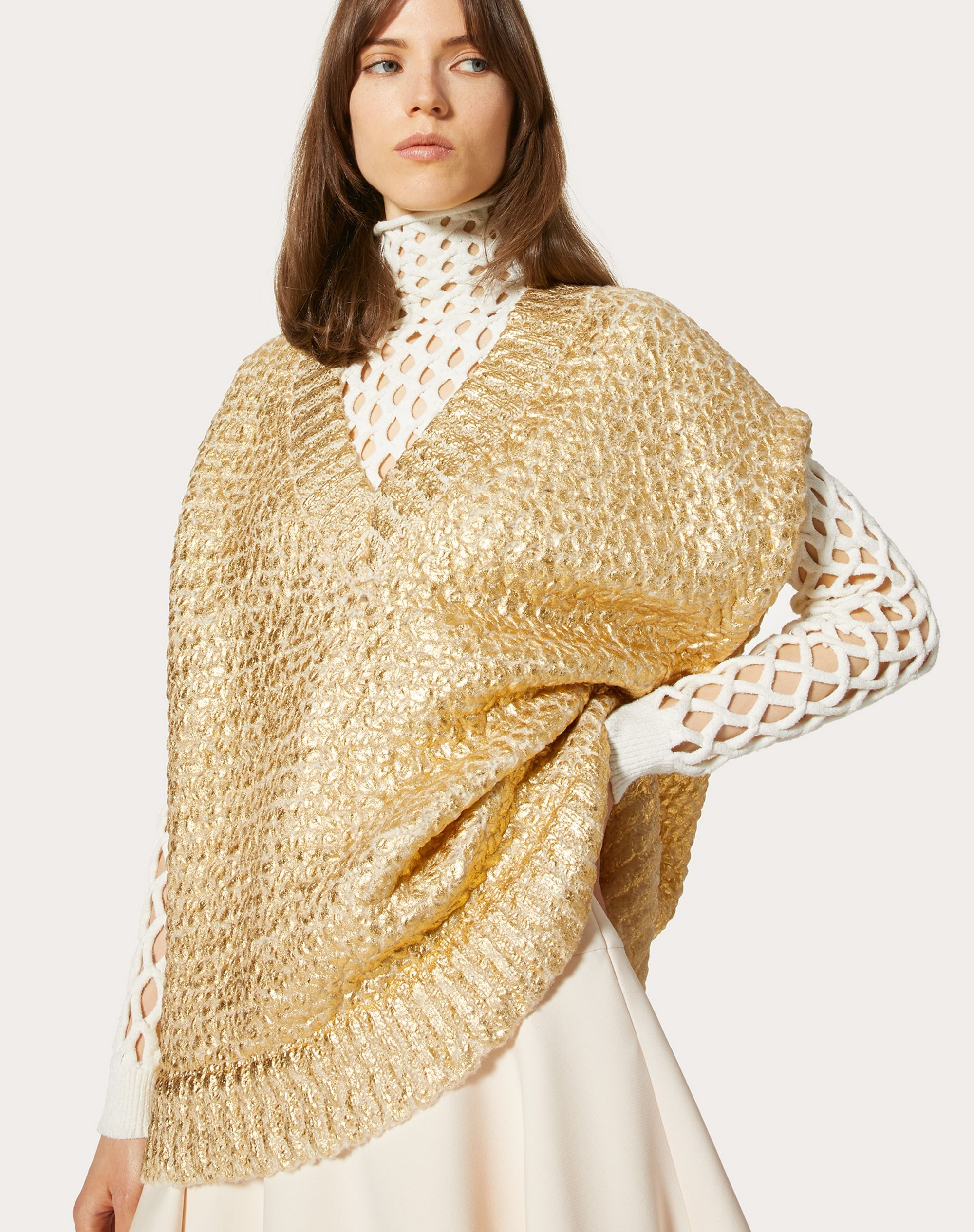 VEST IN GOLD WOOL - 5