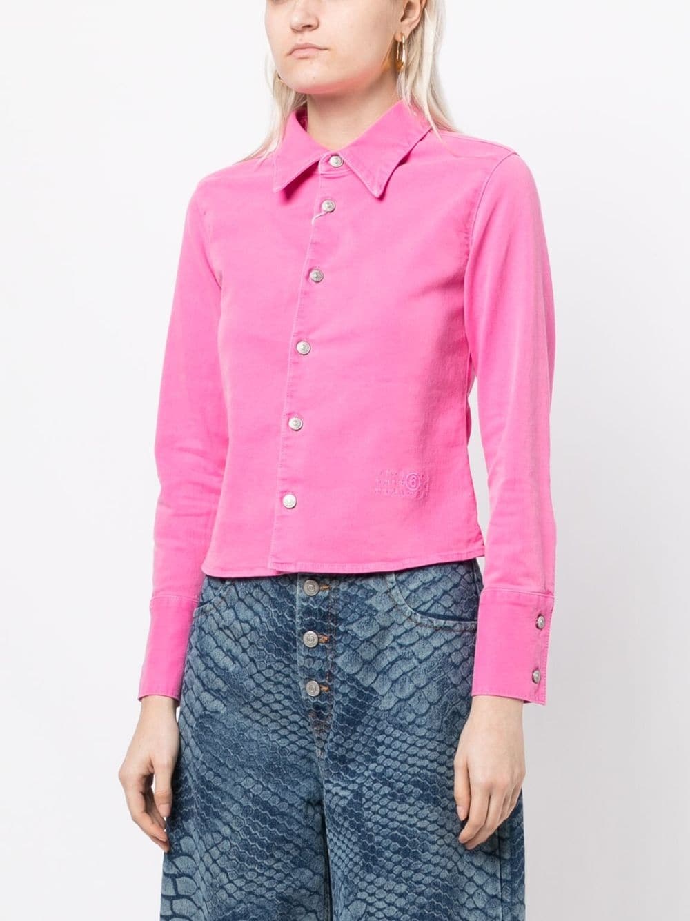 slim-fit long-sleeve shirt - 3