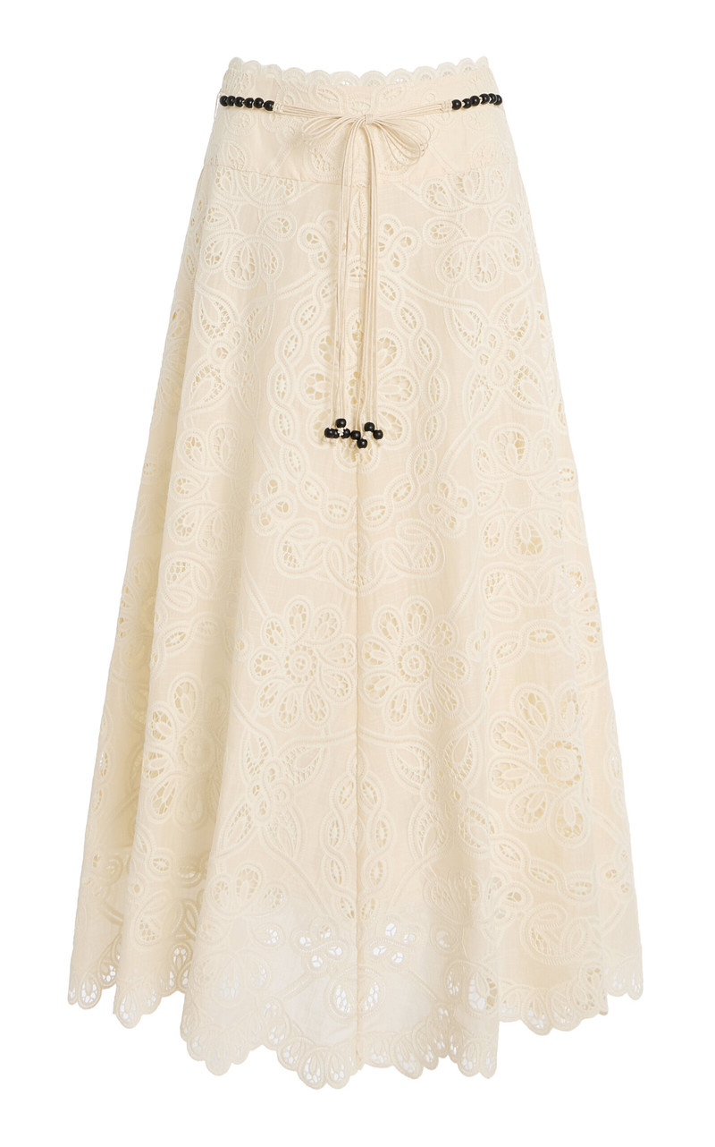 Rhiannon Lace Maxi Skirt ivory 1