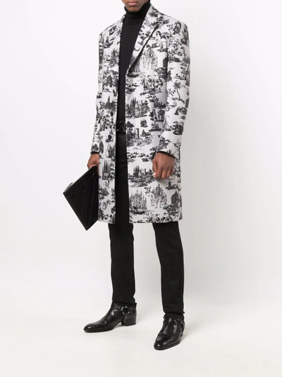 PHILIPP PLEIN En Plein Air jacquard coat outlook