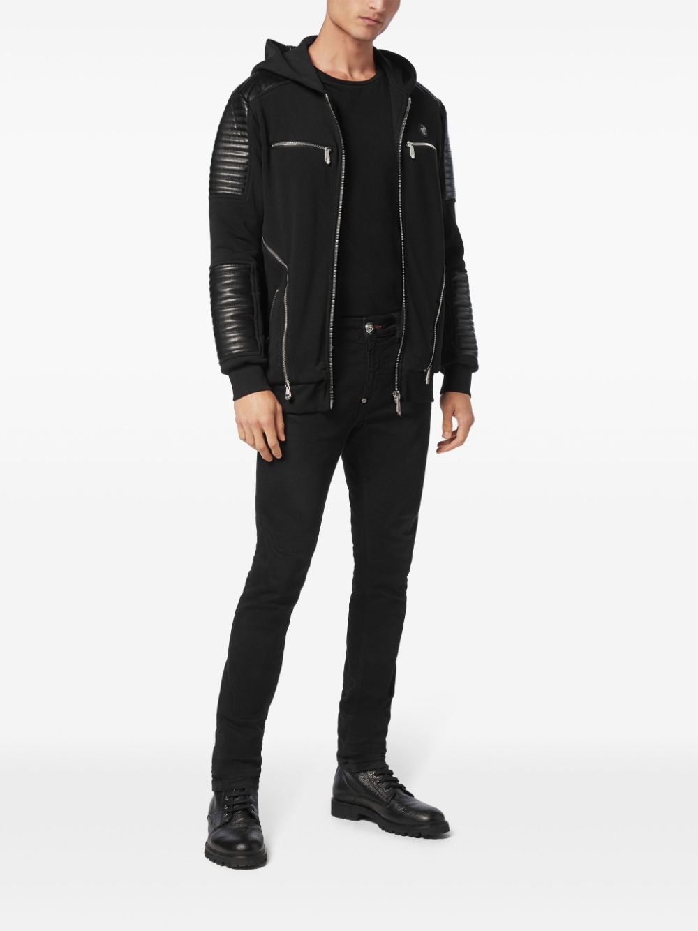 zip-up hooded jacket - 2