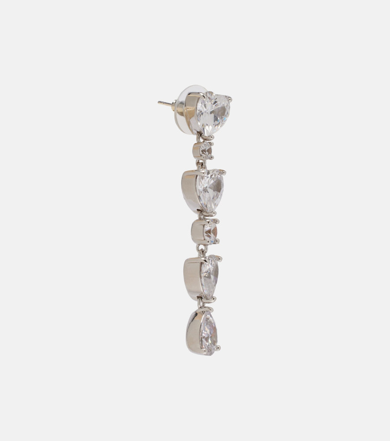 self-portrait Tiered embellished earrings outlook