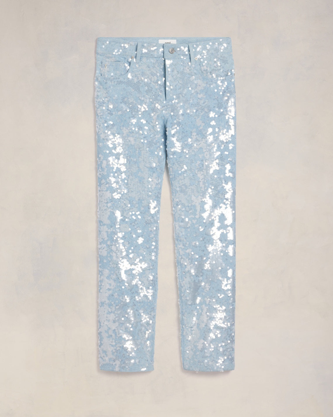 EMBROIDERED STRAIGHT FIT JEANS - 1
