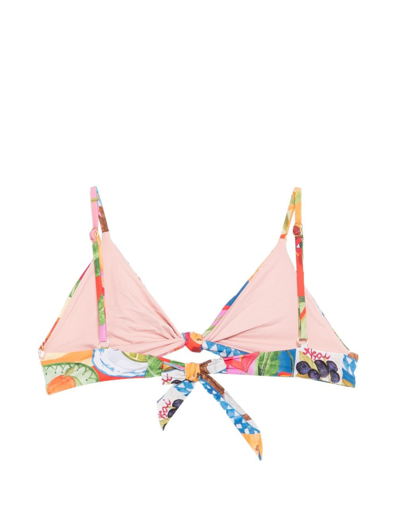 FARM RIO graphic-print bikini top outlook