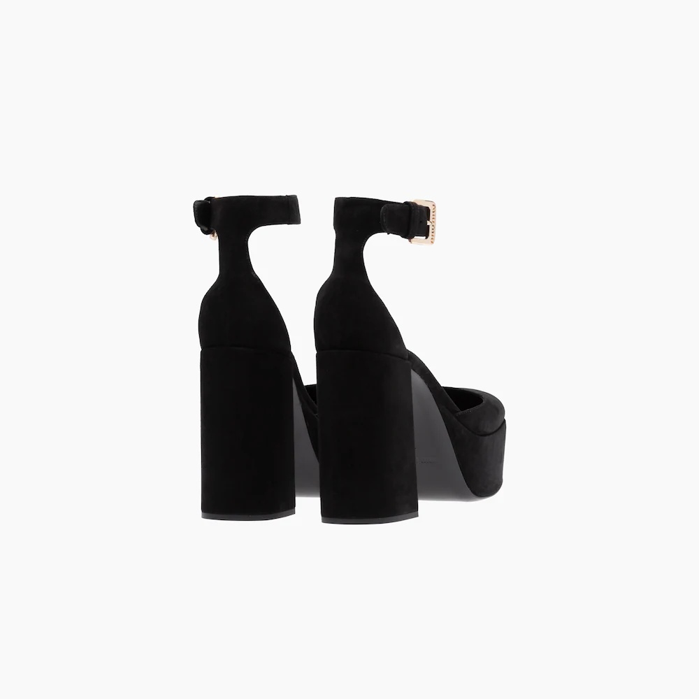 Suede platform pumps - 3