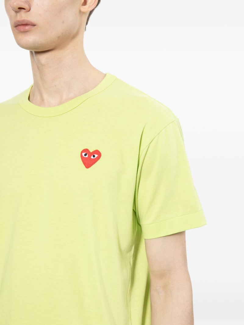 heart-patch T-shirt 5