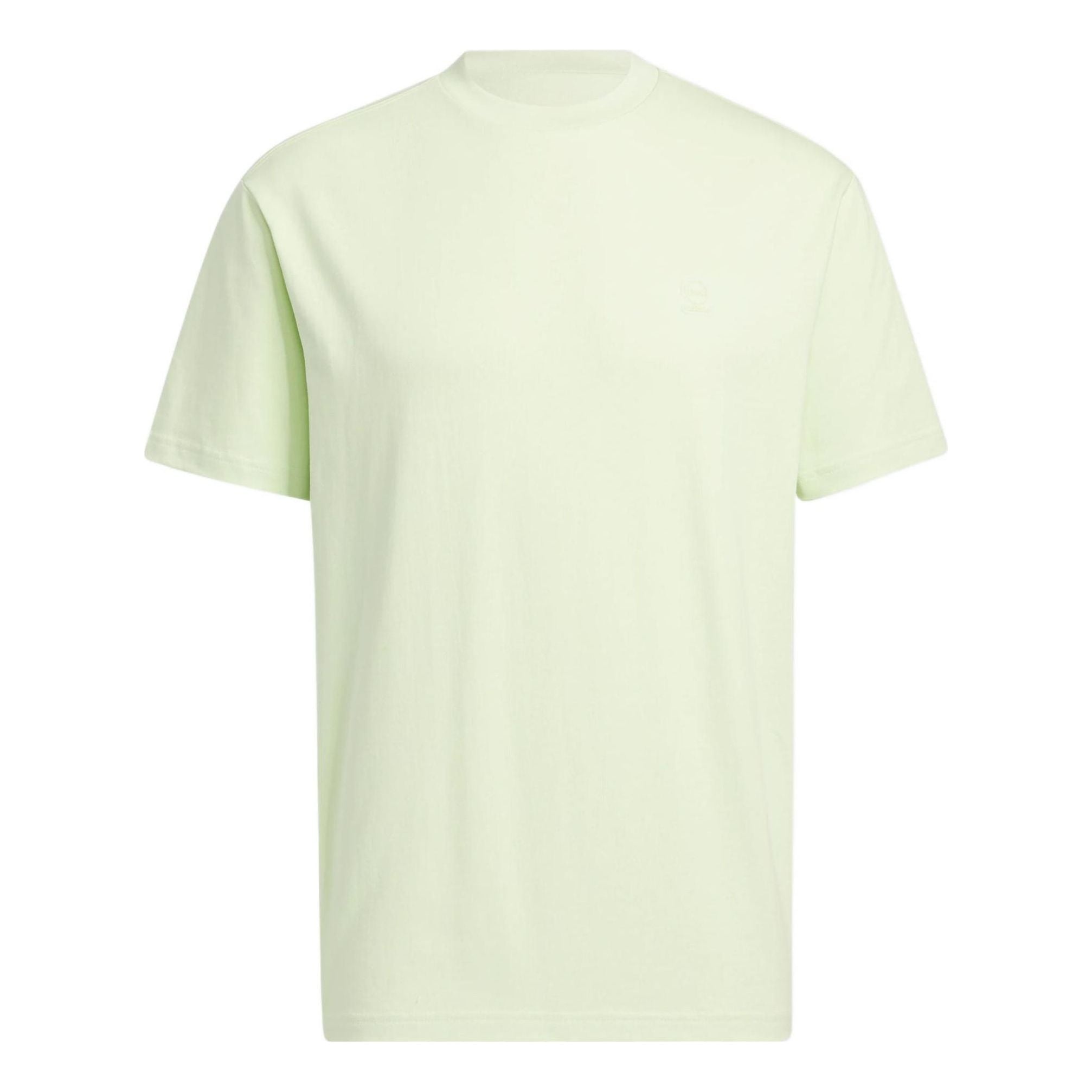 adidas neo Solid Color Round Neck Sports Short Sleeve Light Green T-Shirt HS6816 - 1