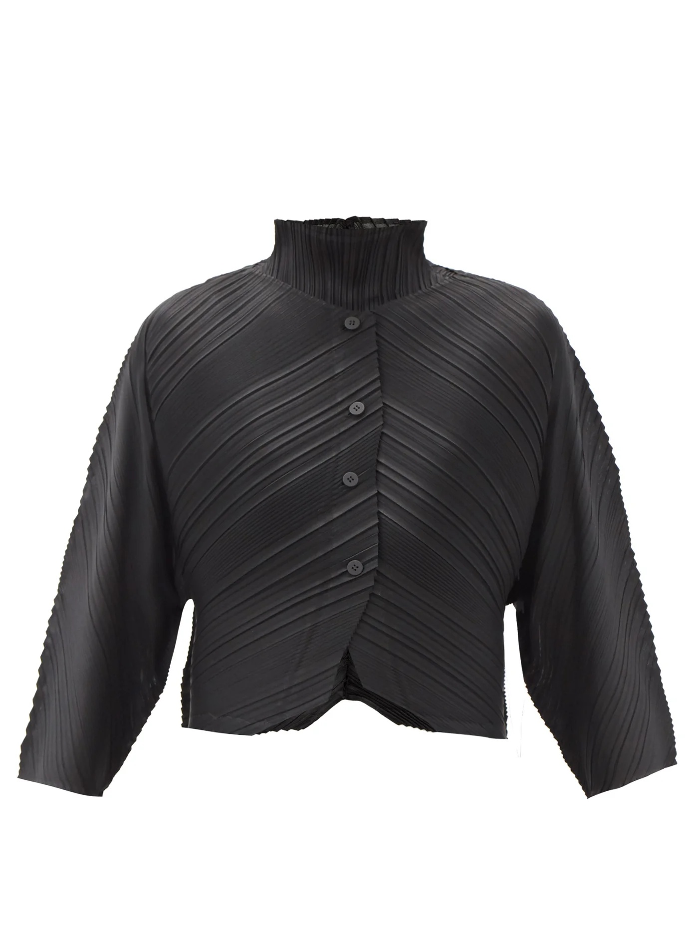 Musical Score technical-pleated jacket - 1