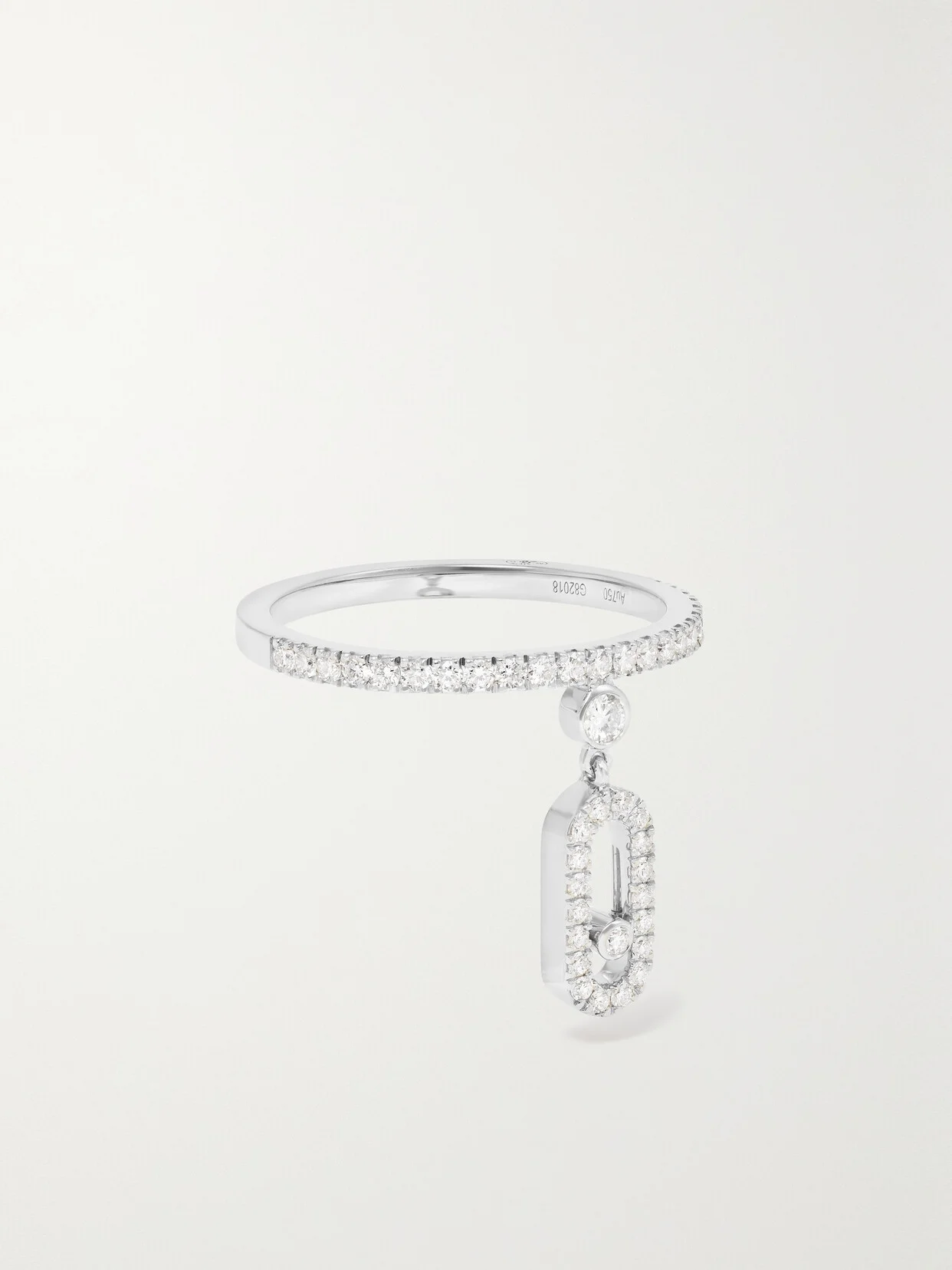 Move Uno Tassel 18-karat White Gold Diamond Ring - 1
