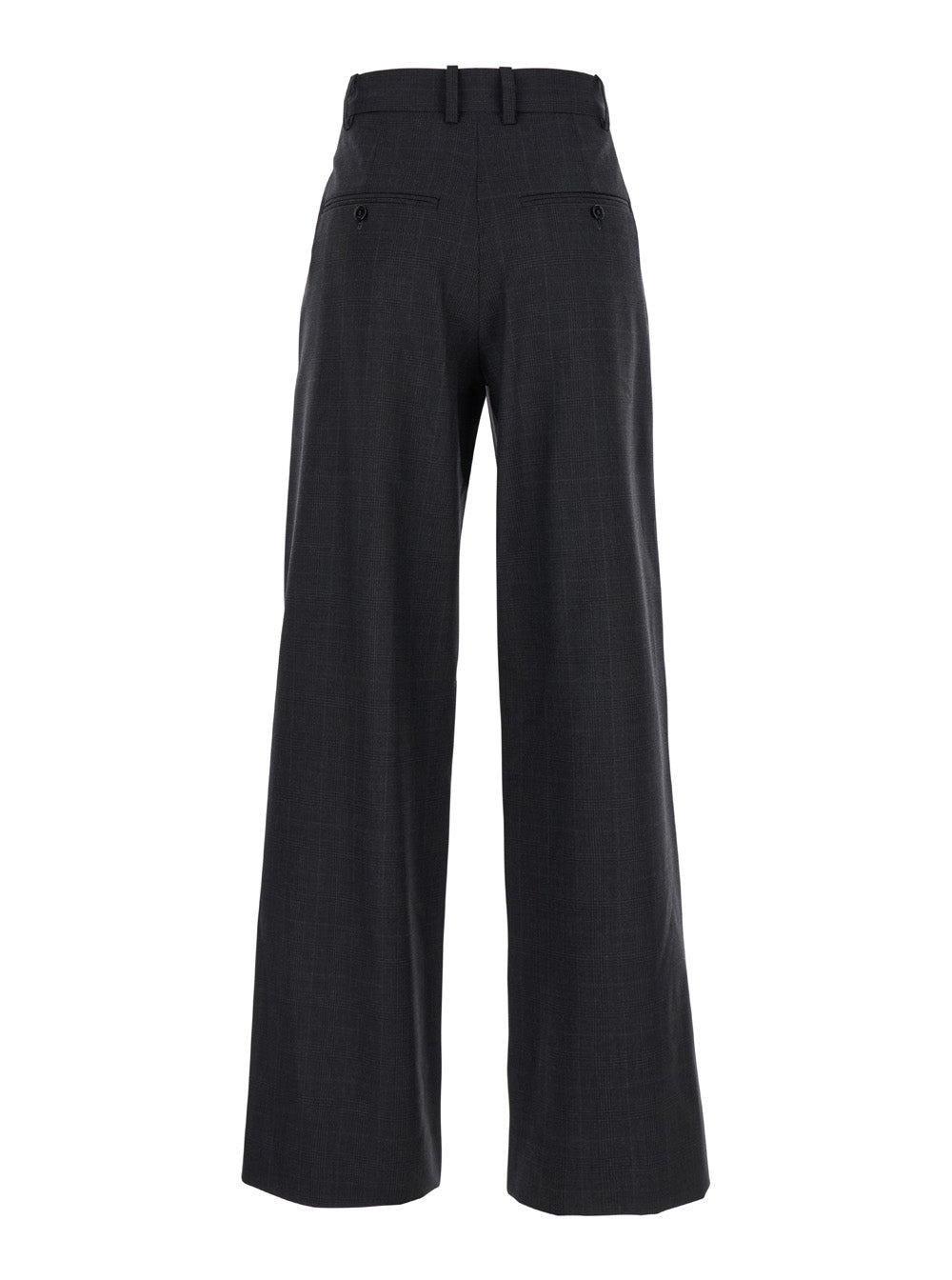 Isabel Marant Women 'Romina' Grey High Waist Pants With Check Motif In Wool Woman - 2