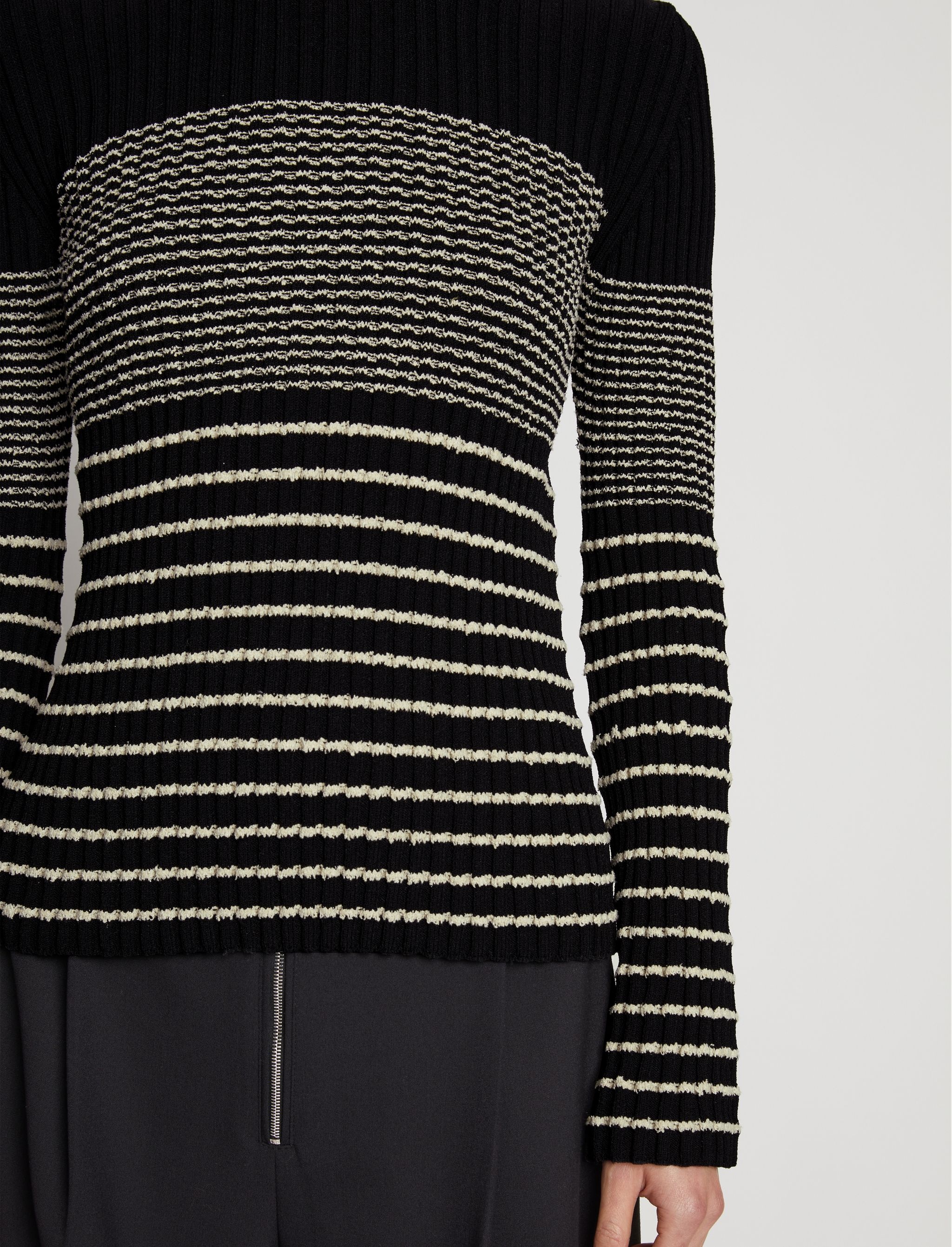 Boucle Mini Stripe Sweater - 6