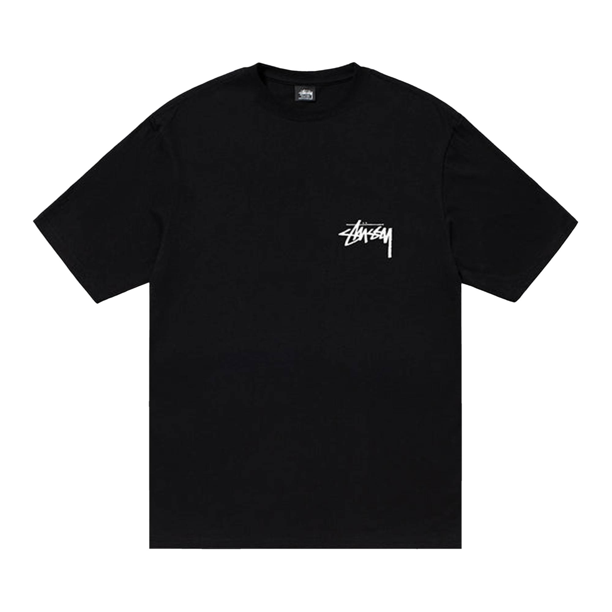 Stussy Burning Stock Tee 'Black' - 1