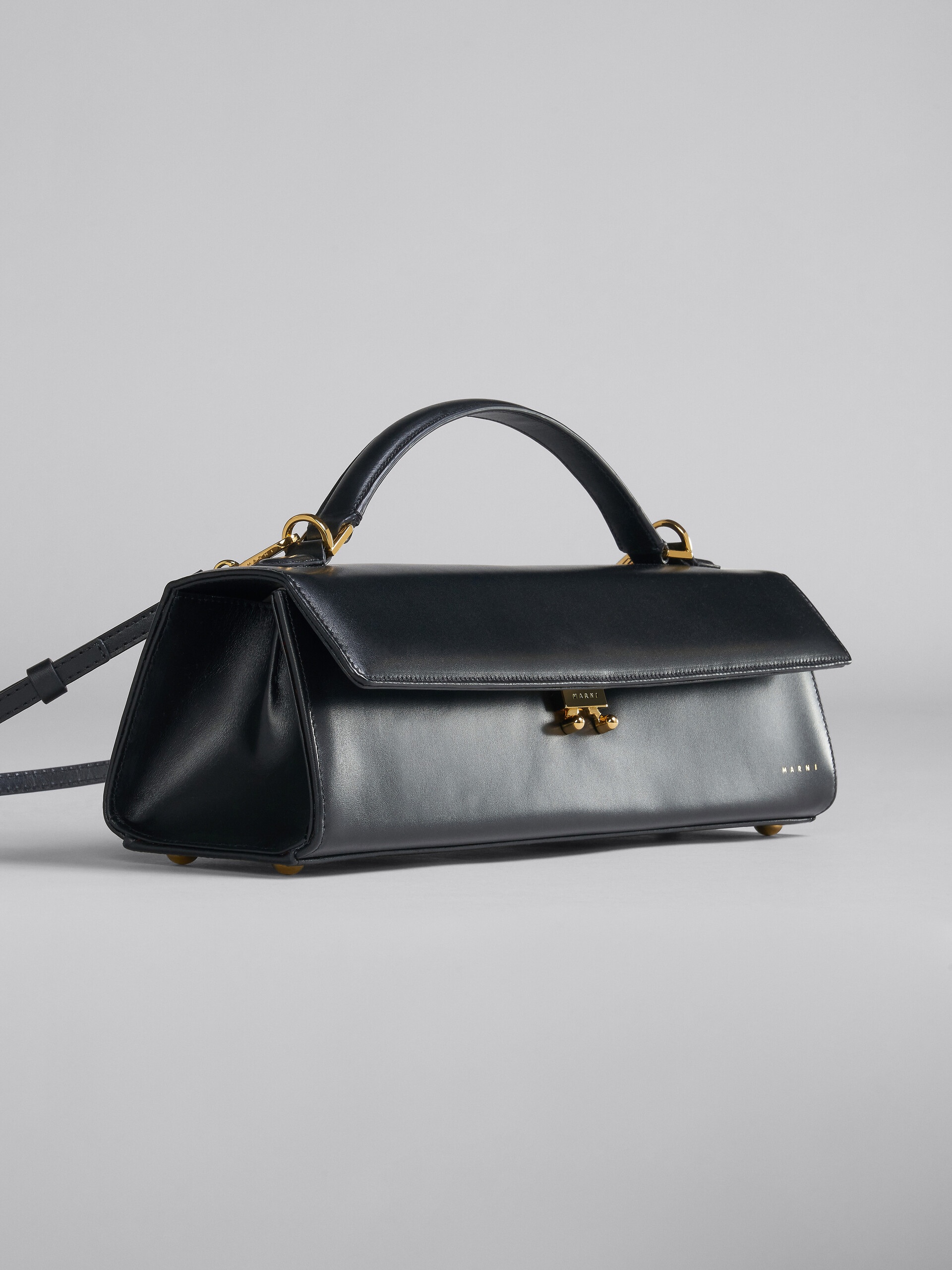 RELATIVITY LARGE BAG IN BLACK LEATHER - 5