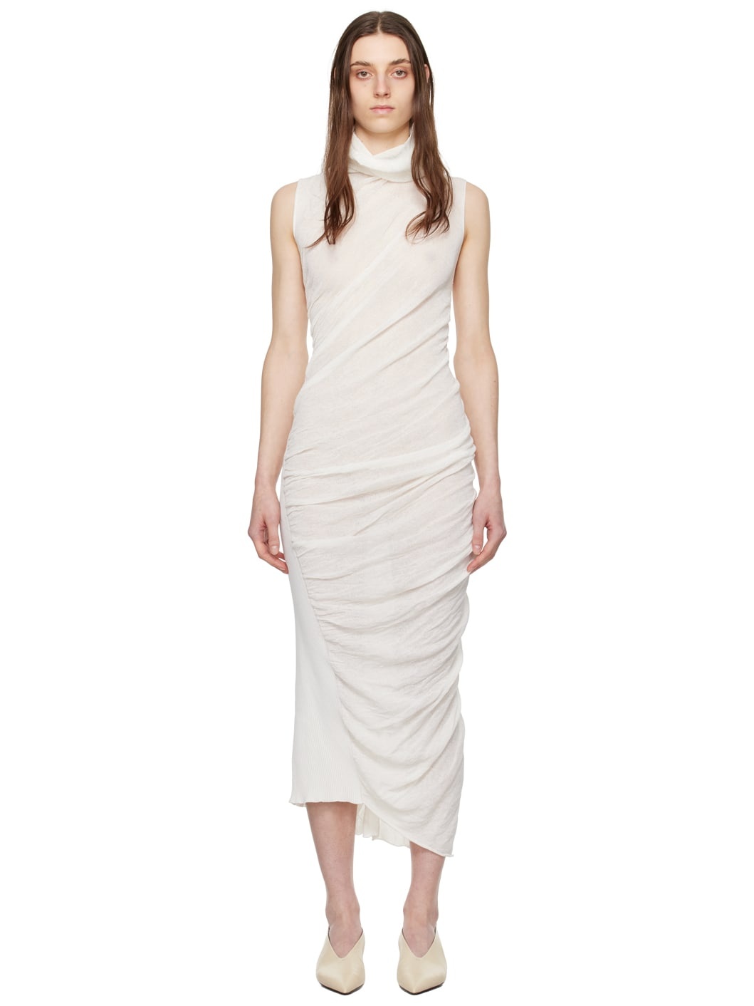 Off-White Twisted Maxi Dress - 1