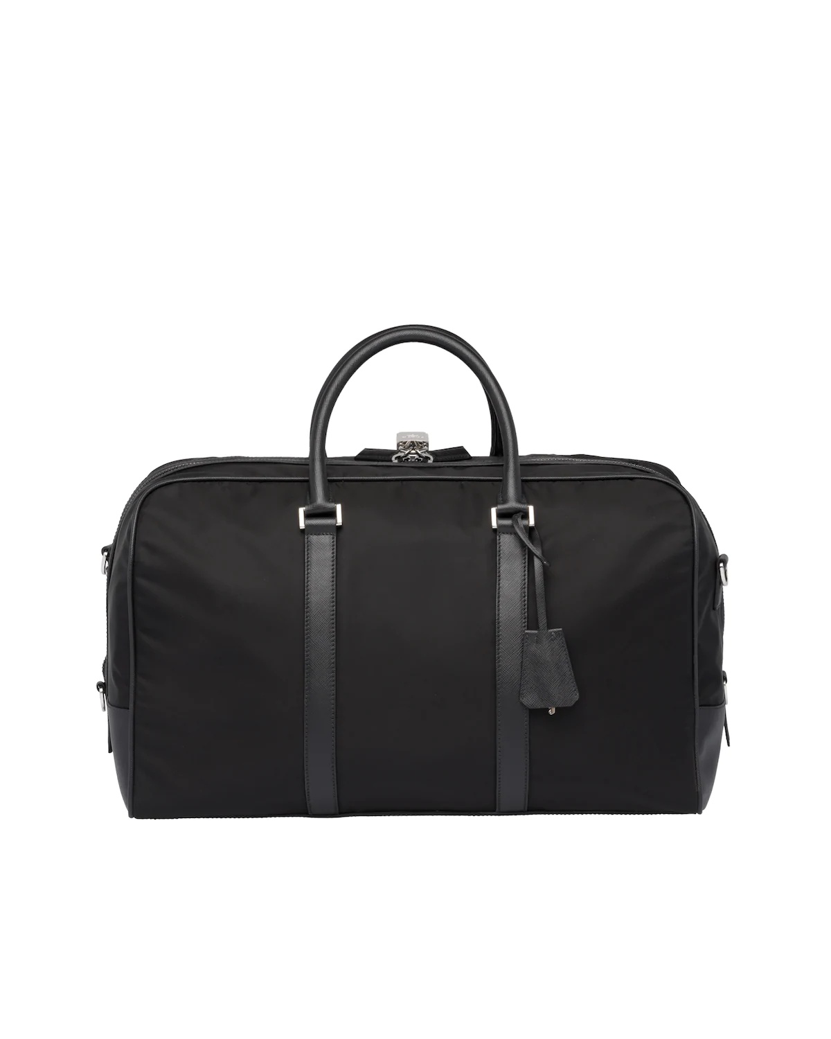 Nylon and Saffiano Leather Duffle Bag - 4