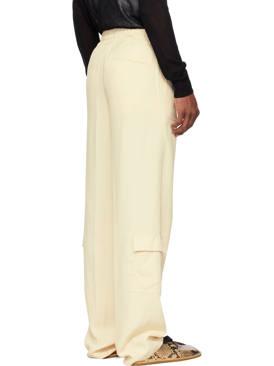 Off-White Twill Cargo Pants - 3