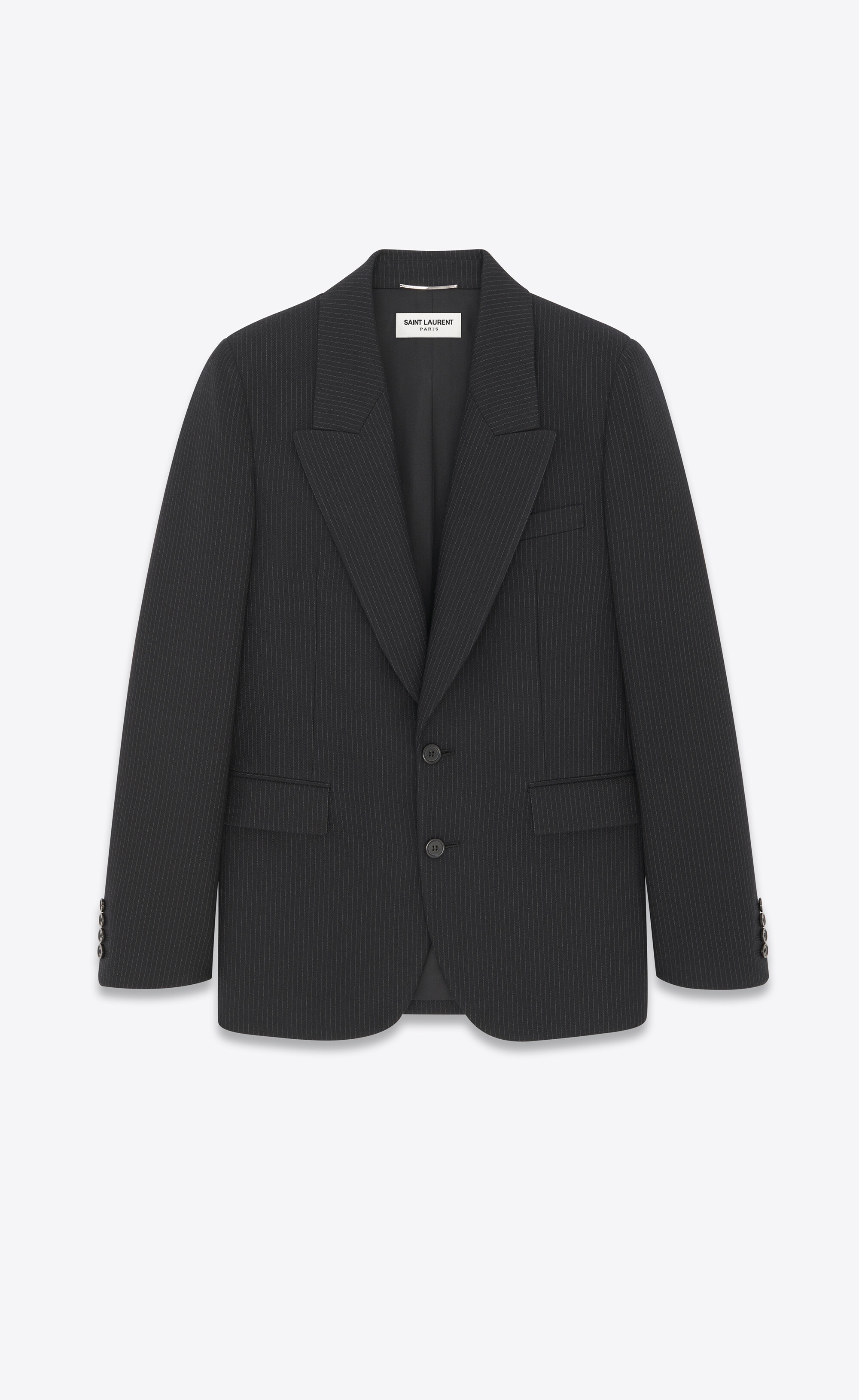 jacket in striped wool - 1