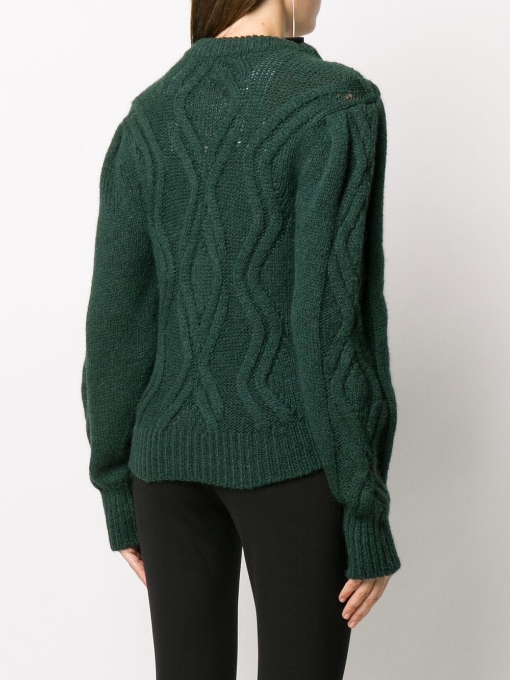 chunky cable knit jumper - 4