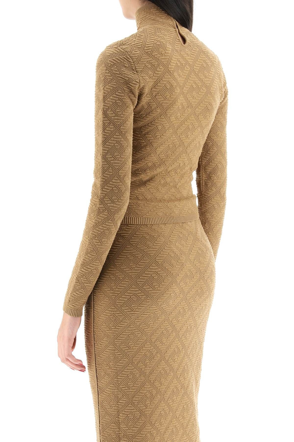 FF DIAGONAL JACQUARD SWEATER - 4