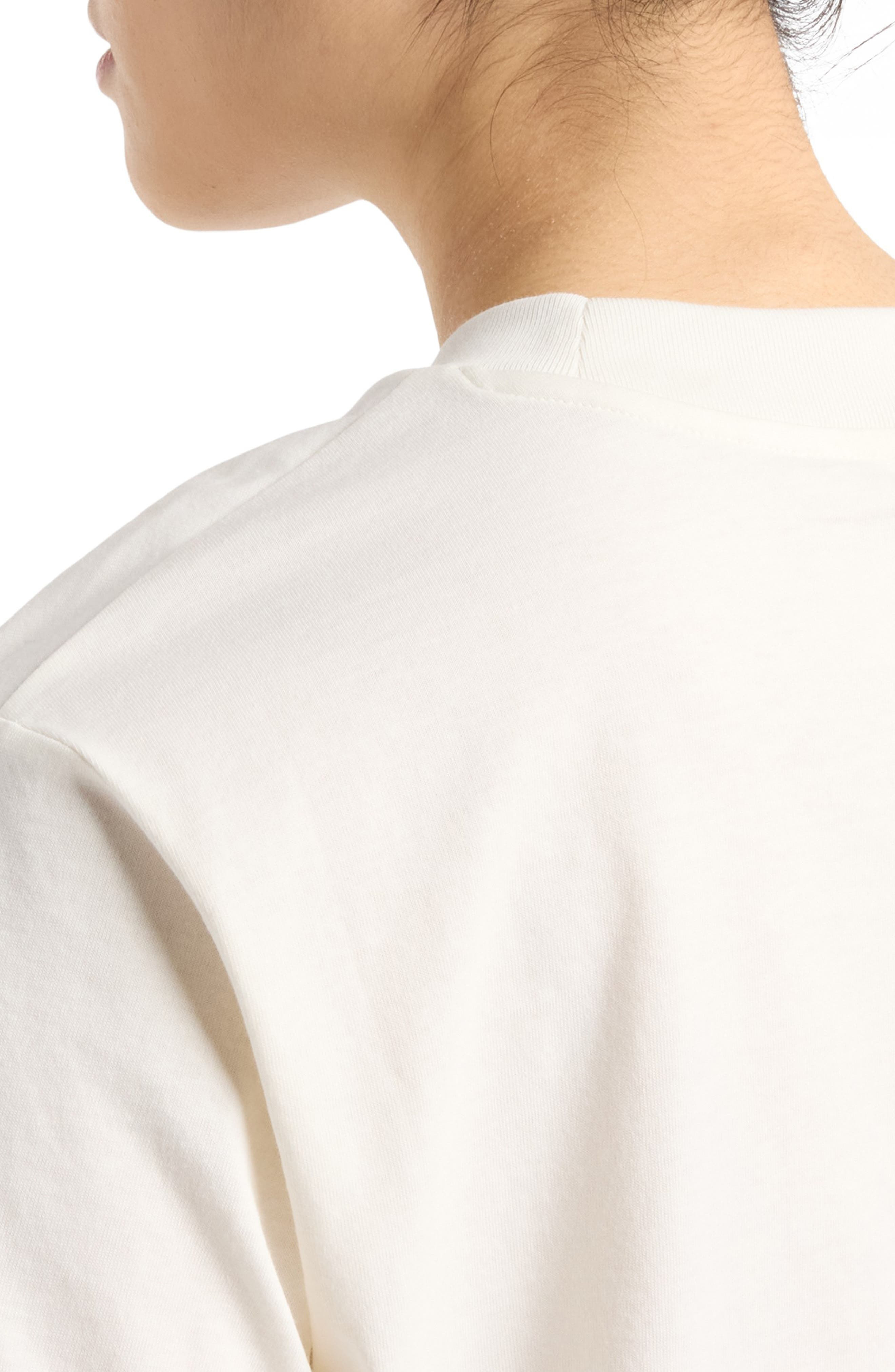 New Balance Heritage Relaxed Crop Logo Graphic T-Shirt in Sea Salt at Nordstrom - 7