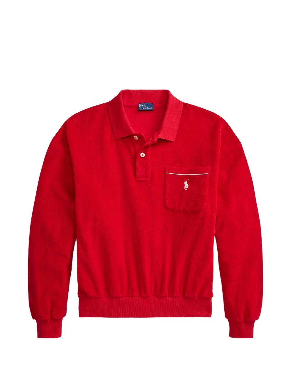 long-sleeve polo shirt - 1