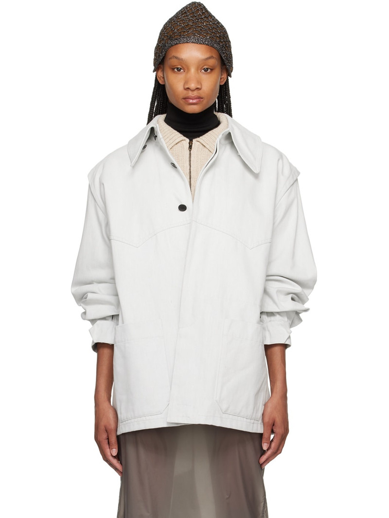 Off-White Patch Pocket Denim Jacket - 1