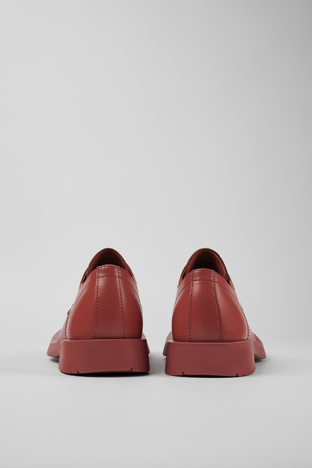 Red Leather Blucher - 3