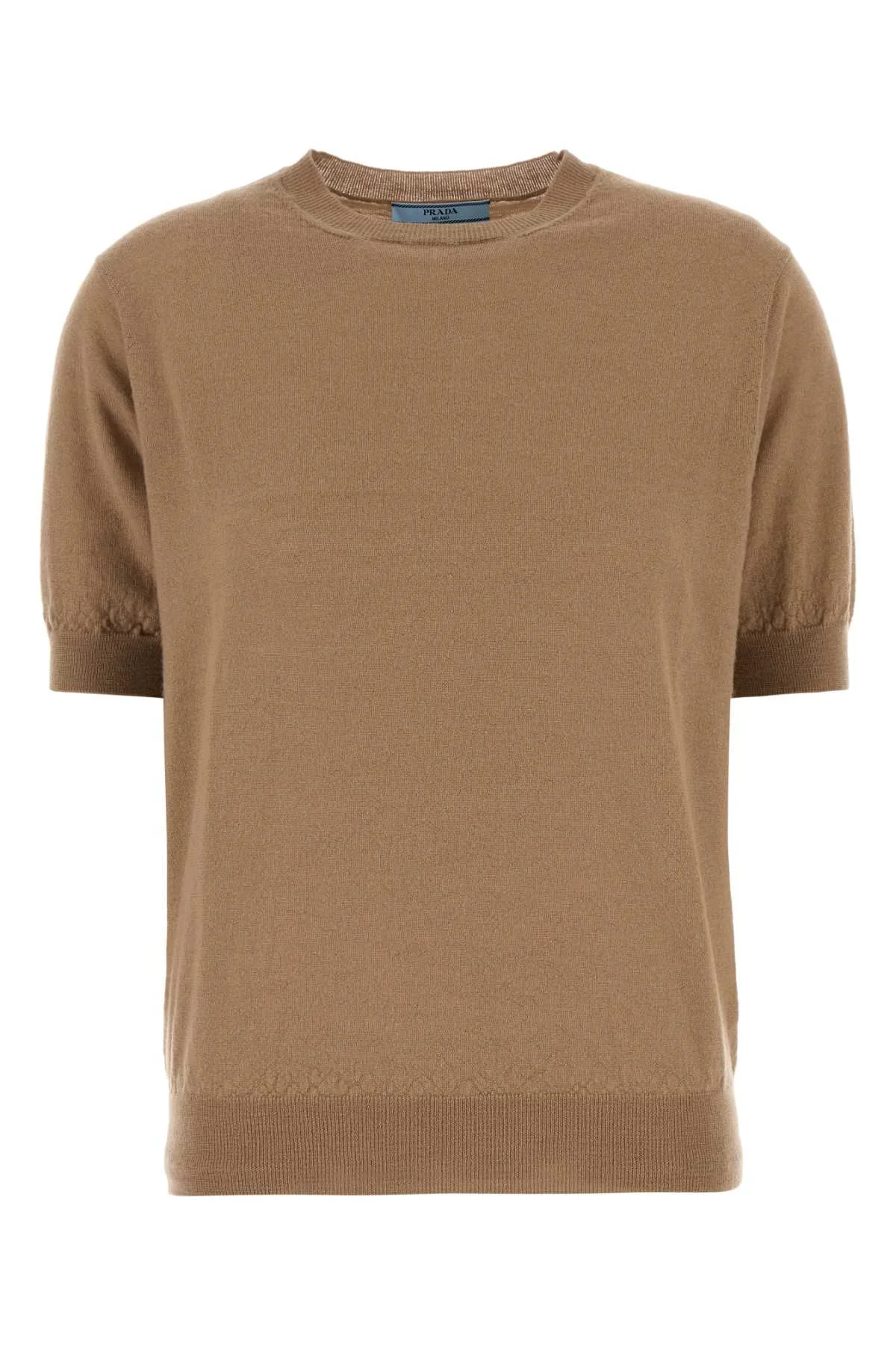 Prada Women Camel Cashmere Sweater - 1
