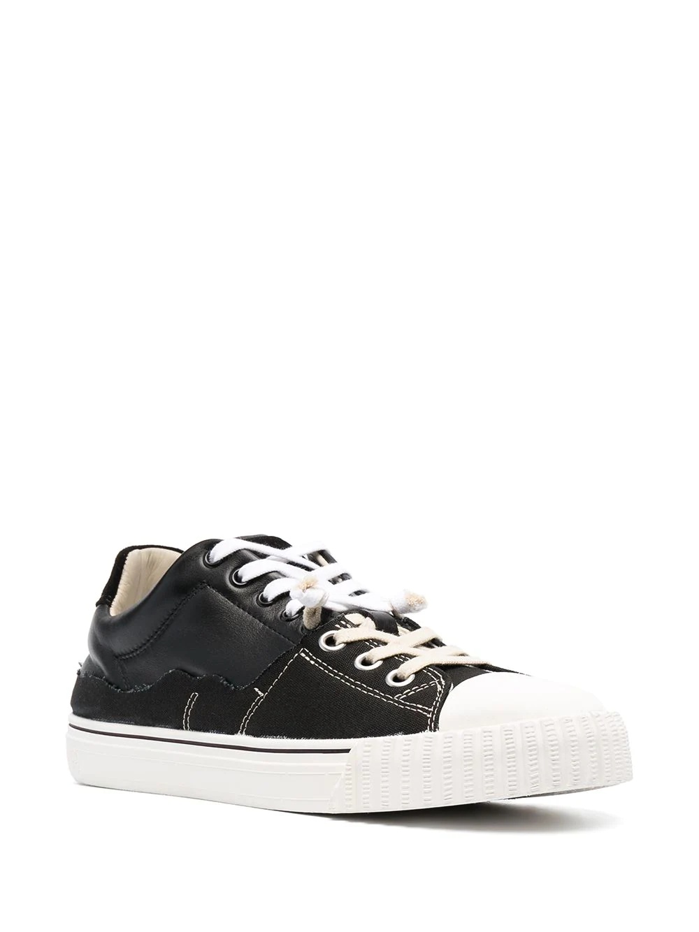 panelled low-top sneakers - 2