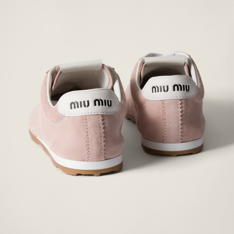 Miu Miu Plume suede sneakers outlook