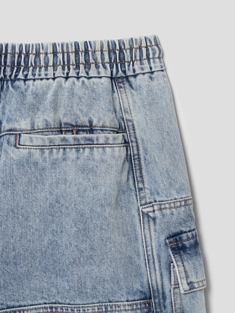 Denim Long Shorts - 6