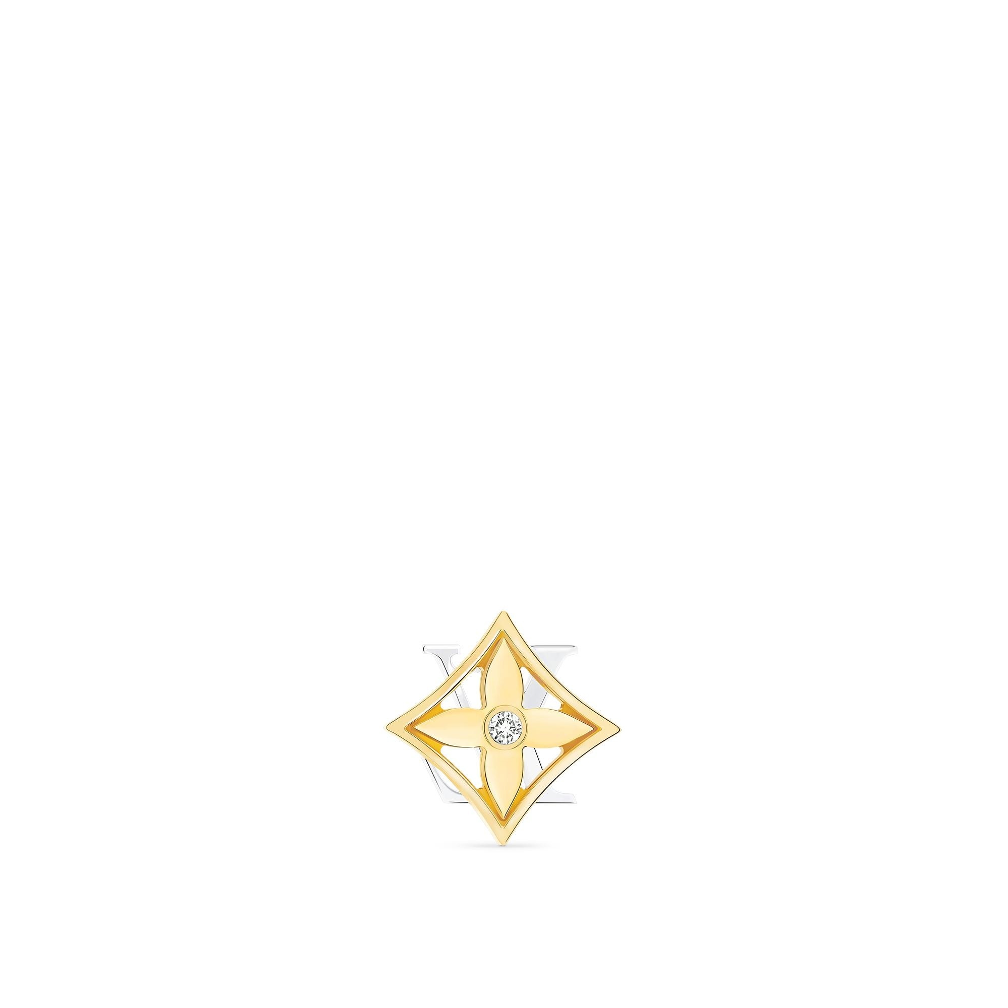 Louis Vuitton Idylle Blossom Reversible Stud, Yellow And White Gold And  Diamond - Per Unit
